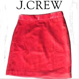 J. Crew Women's Red Skirt